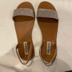 Steve Madden rhinestone slide sparkle sandals